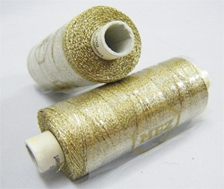 Gold Metallic Thread x 20g Reels